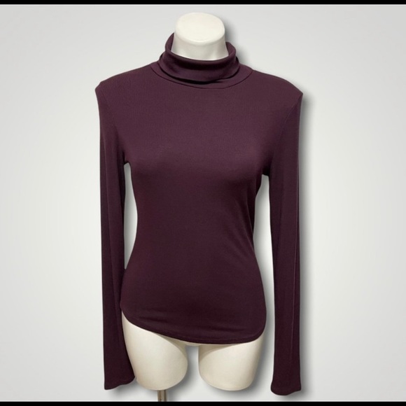 Aritzia Talula Plum Turtleneck - Picture 1 of 4